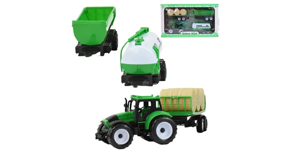 Farm traktor 3 db pótkocsival Gyors szállítás