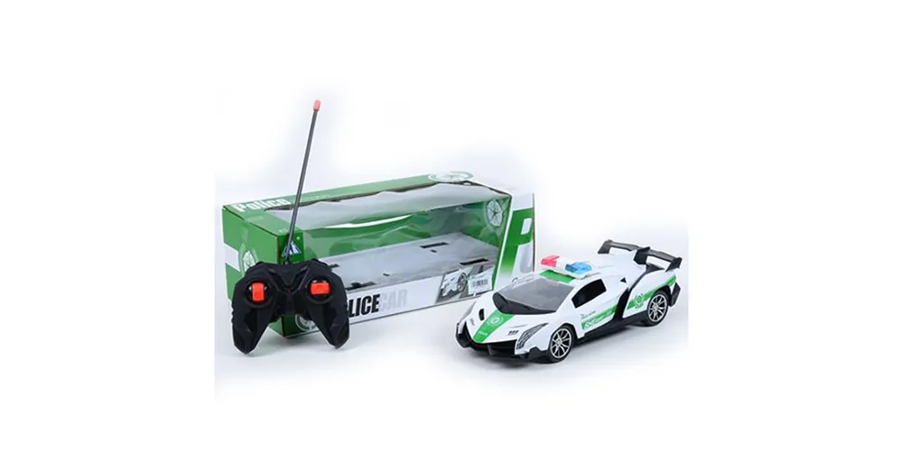 RC Távirányítós rendőrségi Lamborghini sportkocsi fényeffektekkel 1/16-os méretarány Korlátozott ajánlat