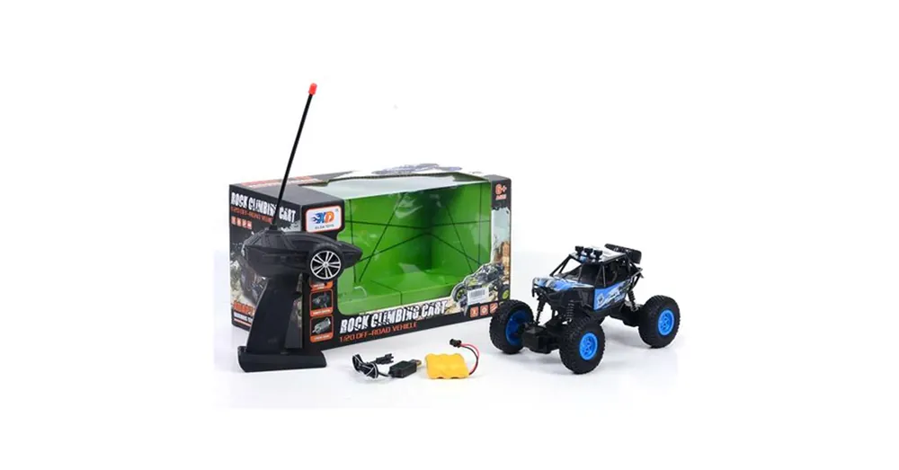 Rendeld meg most RC Off-Road kék távirányítós autó 1 20 USB töltövel