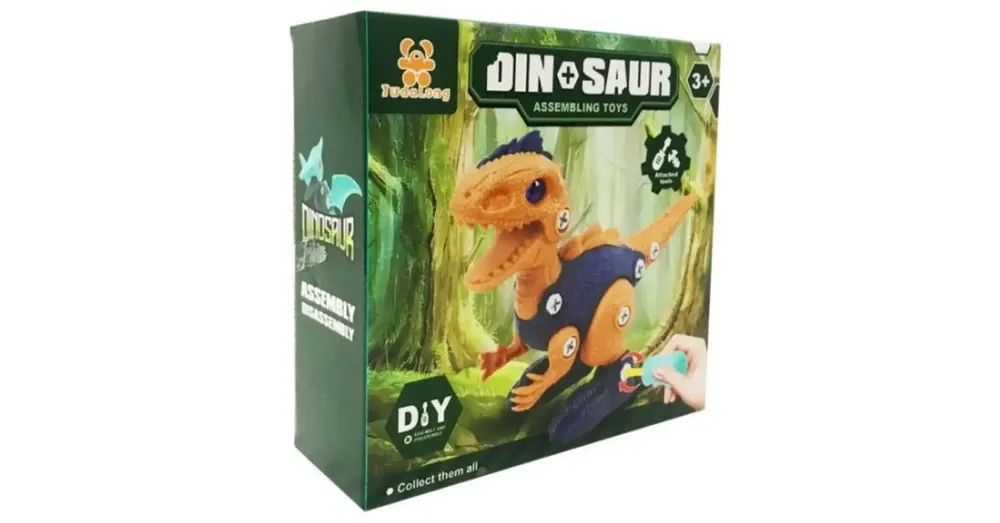 Különleges ajánlat DIY Velociraptor csavarozható dinoszaurusz figura