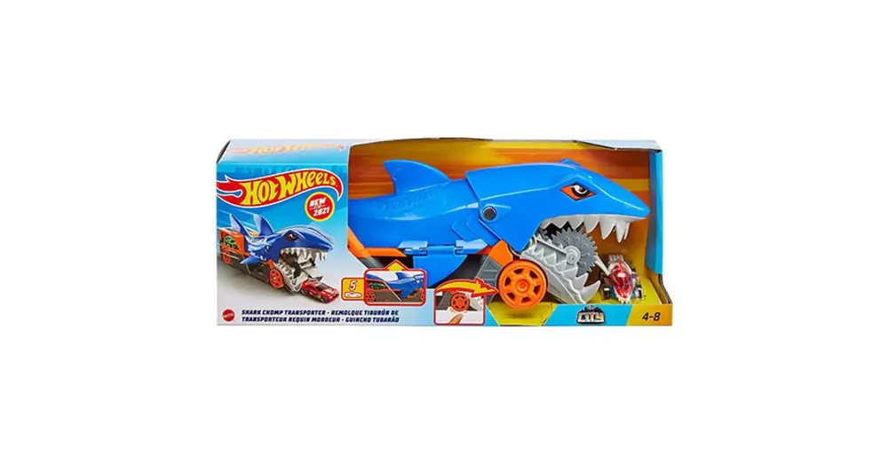 Hot Wheels Autófaló cápa játékszett kisautóval – Mattel Csak ma