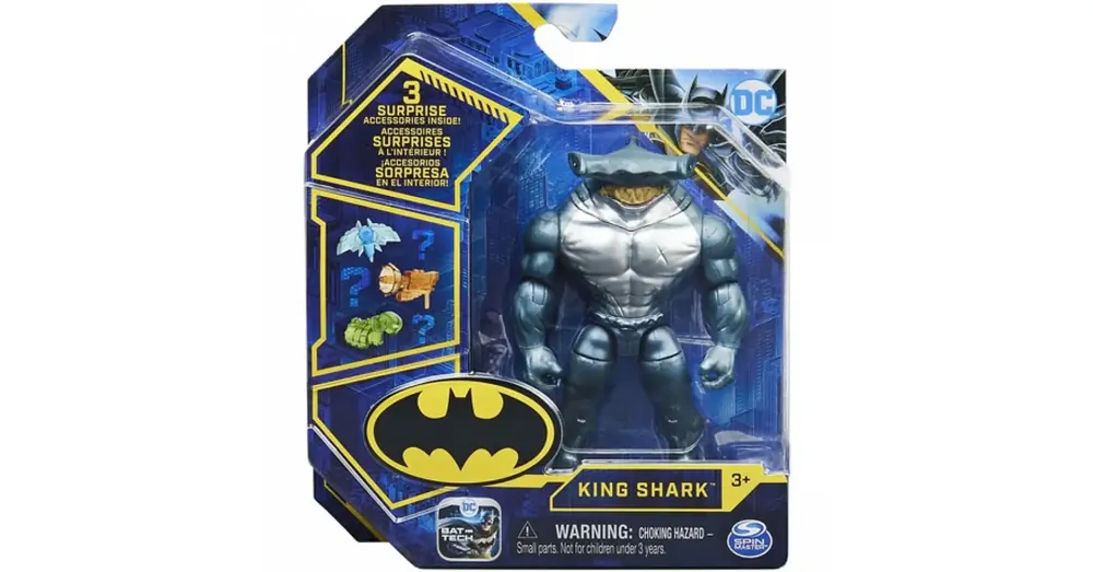 DC Comics King Shark 10 cm figura meglepetés kiegészítőkkel – Spin Master Árcsökkenés