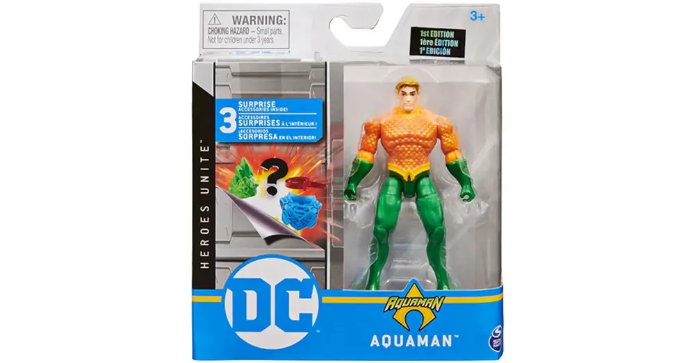 DC Comics Aquaman 10 cm figura meglepetés kiegészítőkkel – Spin Master Prémium