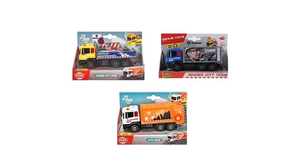 Alacsony ár Dickie City Városi teherautó többféle változatban – Dickie Toys