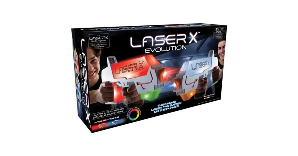Olcsóbb Laser-X Evolution Nagy hatótávú lézerfegyver – dupla csomag