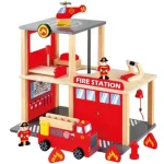 Fa tűzoltóállomás kiegészítőkkel Szezonális akció