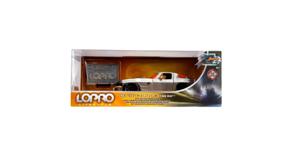1963 Chevy Sting Ray fém autómodell 1/24 – Simba Toys Expressz szállítás
