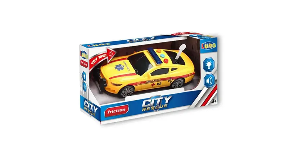 City Rescue mentőautó fénnyel és hanggal sárga Utolsó esély