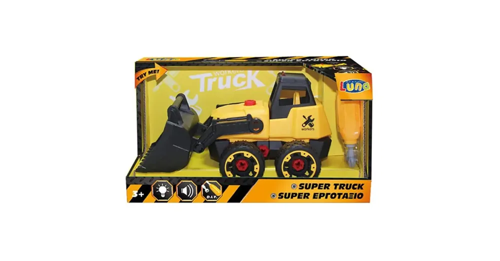 Legnépszerűbb Super Truck Szétszerelhető rakodógép 29 cm-es fénnyel és hanggal