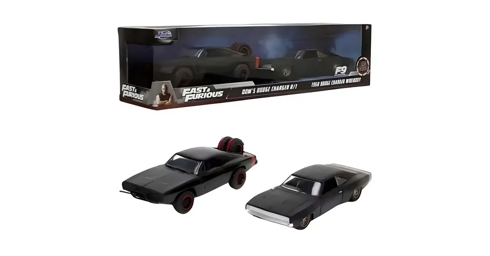 Halálos iramban Dom Toretto Dodge Charger R/T 1970 Dodge Charger Widebody 1968 fém kisautója 2 db-os csomag 1/32-es méretarány 13 cm- Jada Toys Különleges ajánlat
