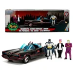 Vedd meg most Batman 1966 Classic Batmobil fém prémium autómodell 4 db akciófigurával 1/24-es méretarány
