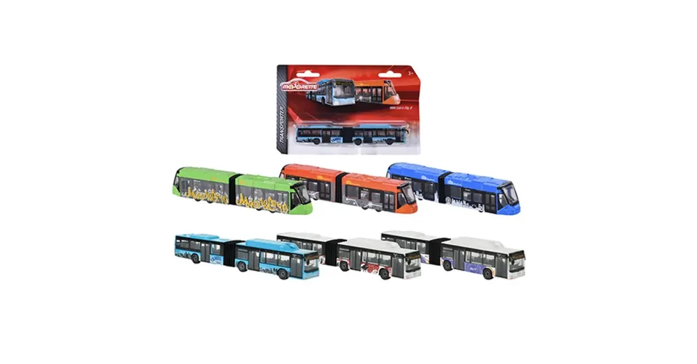 Majorette MAN City busz vagy Siemens Avenio villamos – Simba Toys Prémium