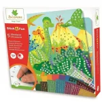 Biztonságos fizetés Sycomore Stick‘N Fun Dinoszauruszos mozaikkép készítő szett
