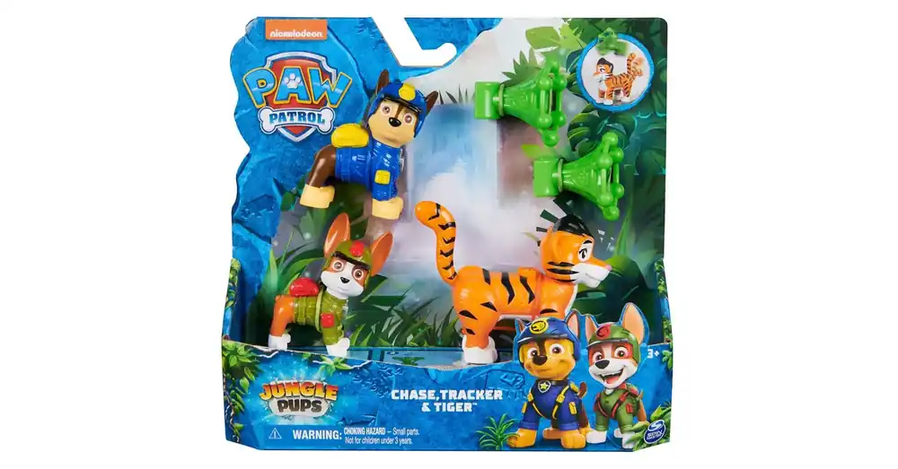 Kiárusítás Mancs Őrjárat Jungle Pups Chase,Tracker és tigris figura szett – Spin Master