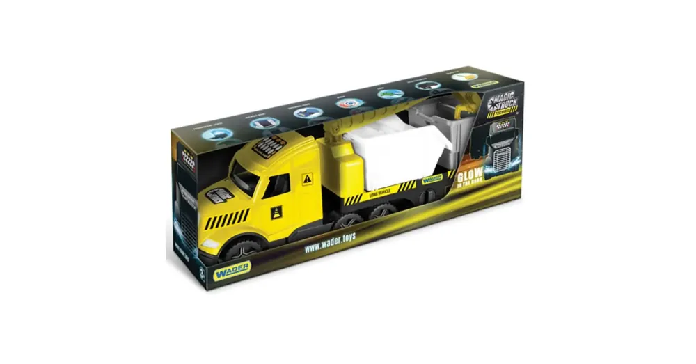 Magic Truck Technic Kamion konténerrel és fénnyel 80 cm – Wader Bestseller
