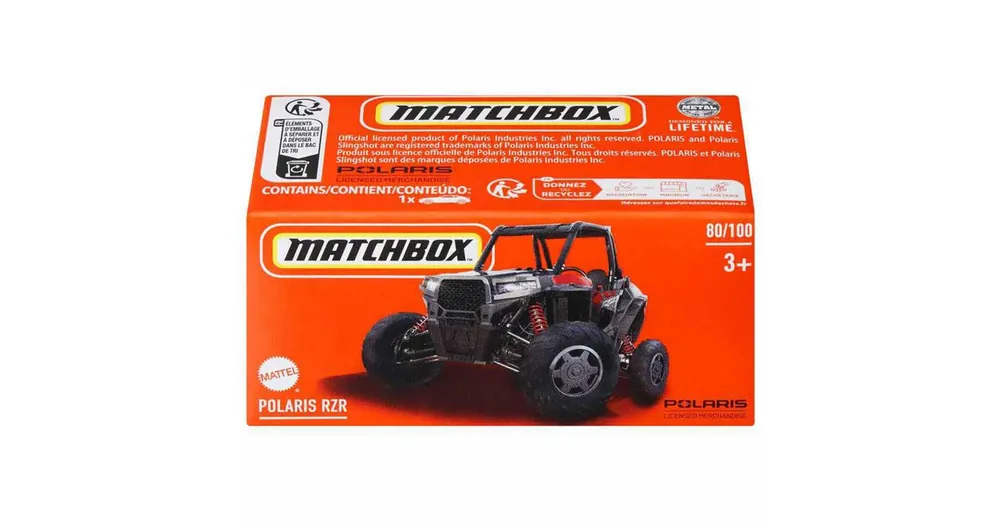 Különleges ajánlat Matchbox Papírdobozos Polaris RZR kisautó 1/64 – Mattel