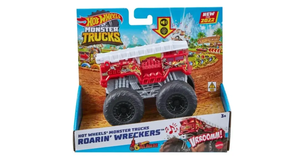Hot Wheels Monster Trucks Roarin‘ Wreckers kisautó fény és hangeffektekkel 1/43 – Mattel Akció