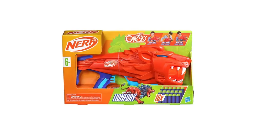 Nerf Lionfury szivacslövő 16 db tölténnyel – Hasbro Kiárusítás