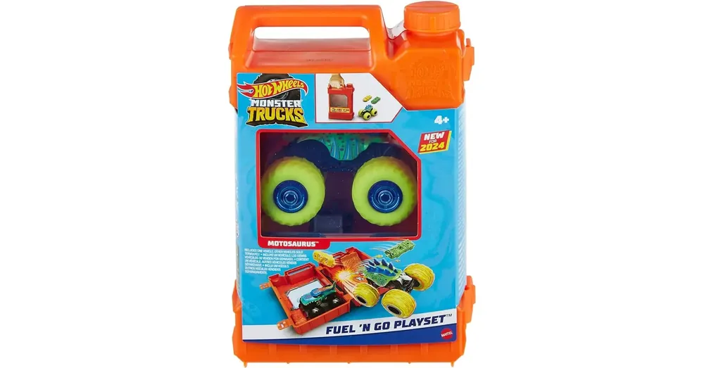 Hot Wheels Monster Trucks Benzines kanna játékszett – Mattel Expressz szállítás