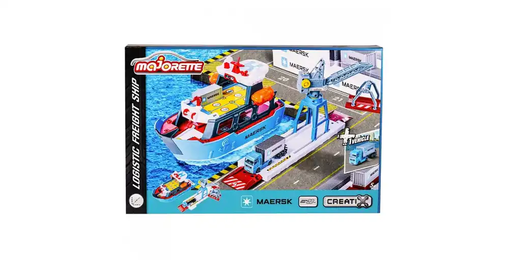 Majorette Creatix Maersk Teherszállító logisztikai hajó járművel szett – Simba Toys Vedd meg most