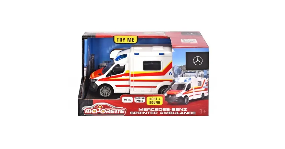 Vásárlói kedvenc Majorette Mercedes-Benz Sprinter mentőautó fénnyel és hanggal – Simba Toys