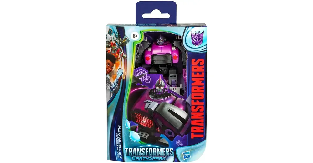 Azonnali szállítás Transformers Earth Spark – Deluxe Chaos Terran Aftermath átalakítható robotfigura – Hasbro