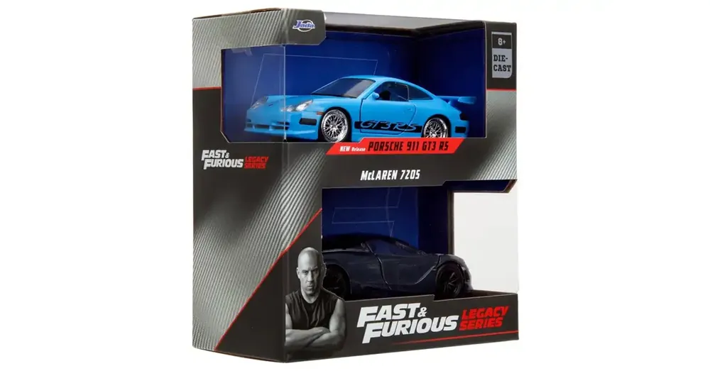 Halálos iramban Porsche 911 GT3 RS és McLaren 720S 2 db-os csomag 1/32 méretarányban – Jada Toys Végkiárusítás
