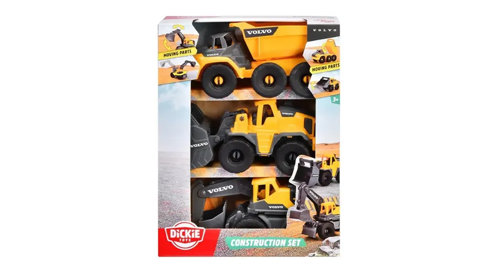 Volvo munkagépek 3 db-os szett – Dickie Toys Biztonságos fizetés