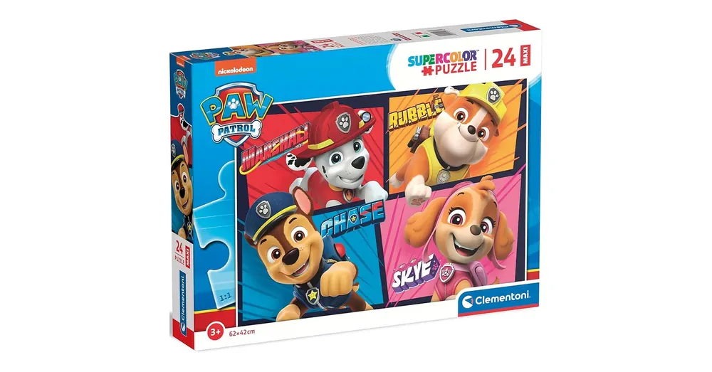 Gyors szállítás Mancs Őrjárat Vigyorgó kutyusok 24 db-os maxi supercolor puzzle – Clementoni