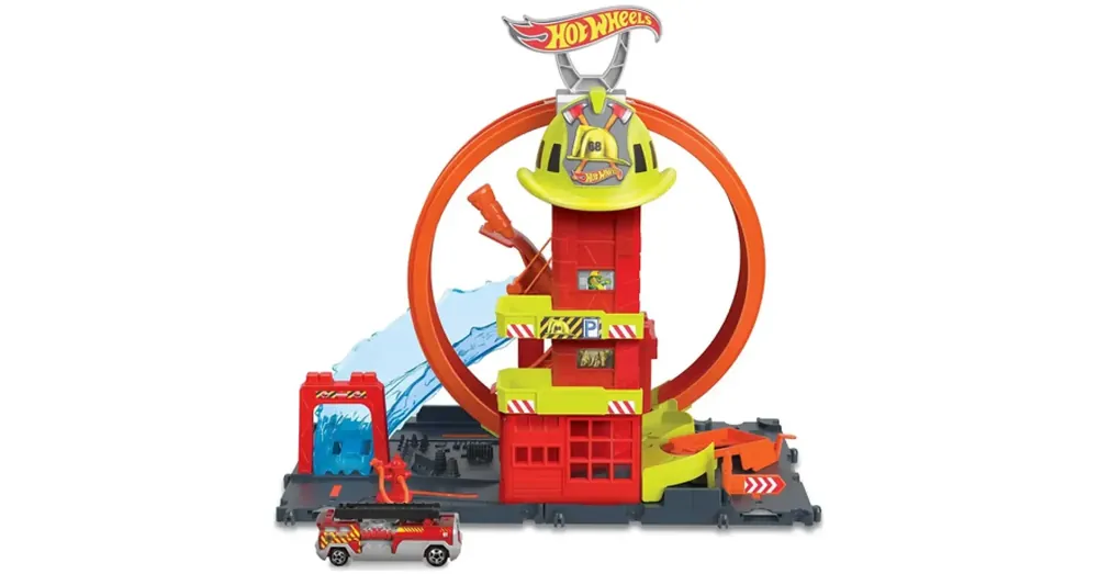 Hot Wheels City Tűzoltóállomás játékszett – Mattel Szuper akció