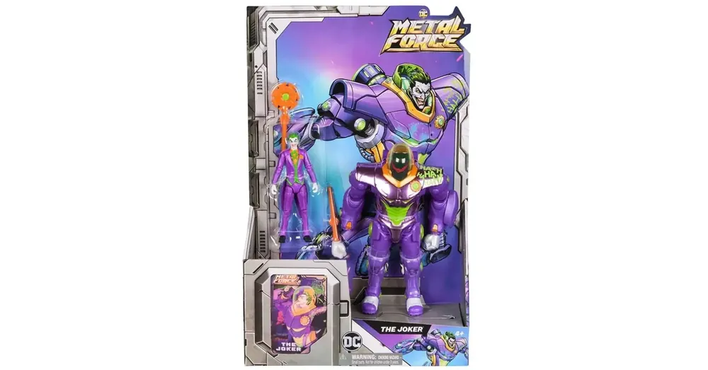 DC Metal Force Joker játékfigura felszereléssel – Spin Master Csak ma