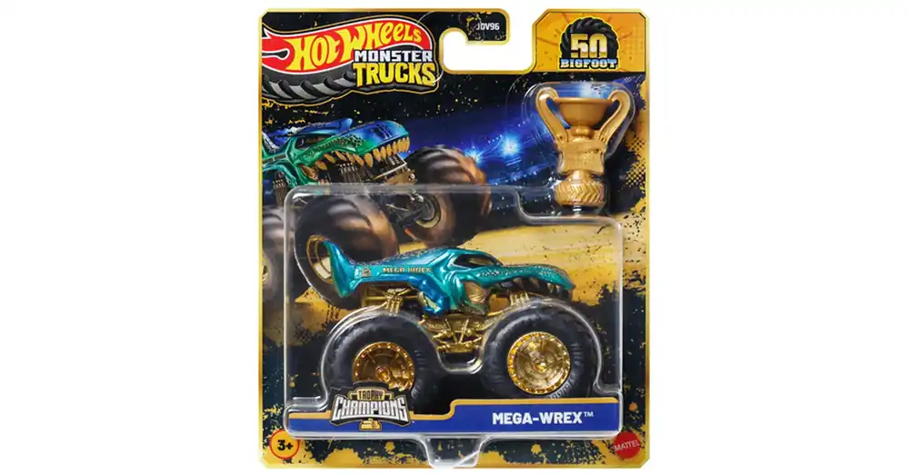 Hot Wheels Monster Trucks Mega-Wrex bajnok kisautó serleggel 1/64 – Mattel Vedd meg online