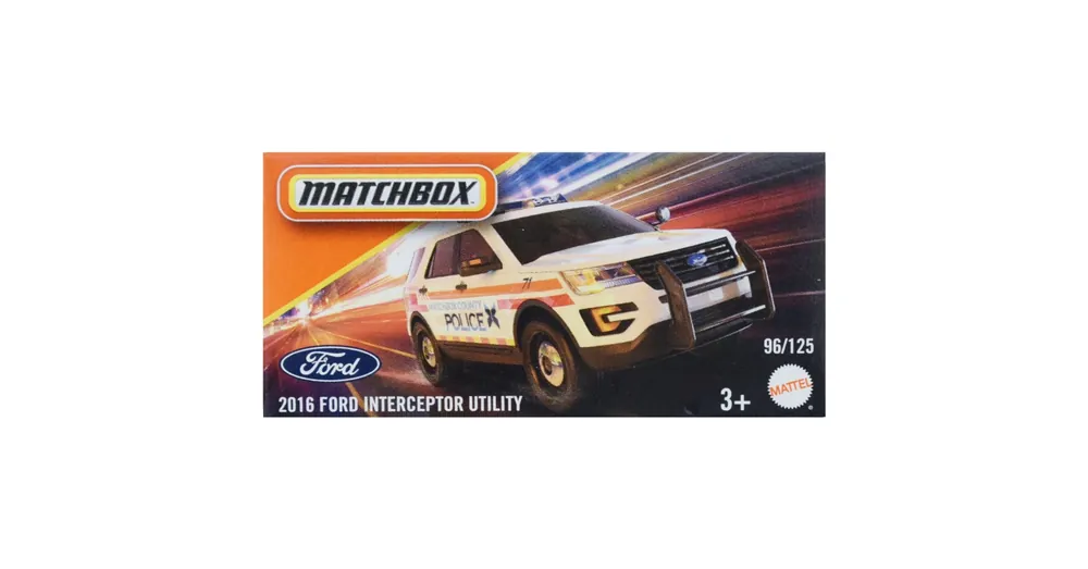 Akciós ár Matchbox Papírdobozos 2016 Ford Interceptor Utility kisautó 1/64 – Mattel