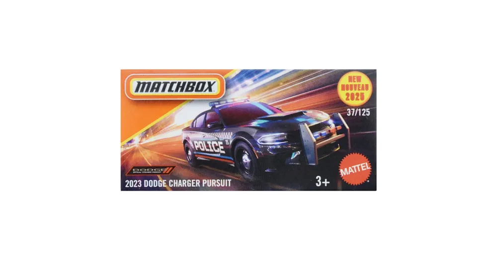 Végkiárusítás Matchbox Papírdobozos 2023 Dodge Charger Pursuit kisautó kisautó 1/64 – Mattel