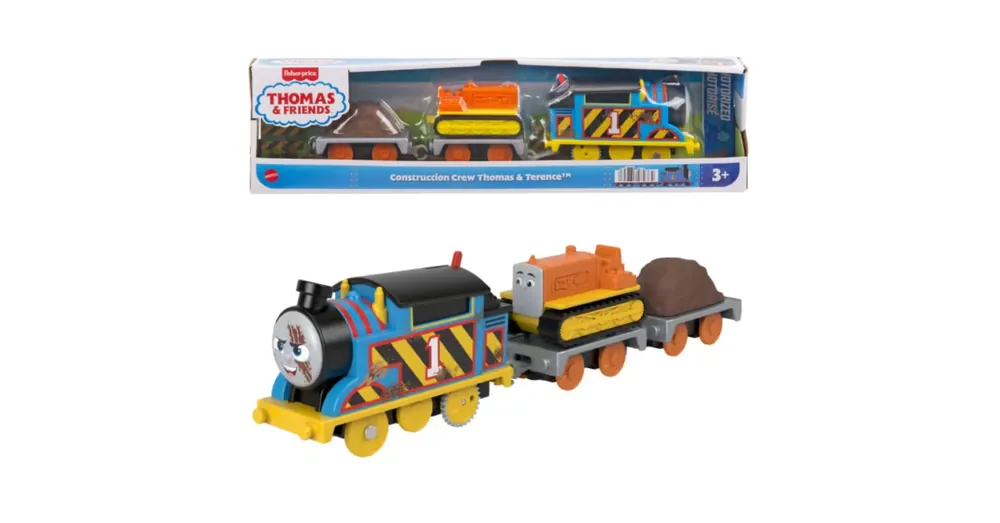 Outlet Thomas kedvenc pillanatok Thomas a gőzmozdony és Terence a traktor motorizált vonatszett – Mattel