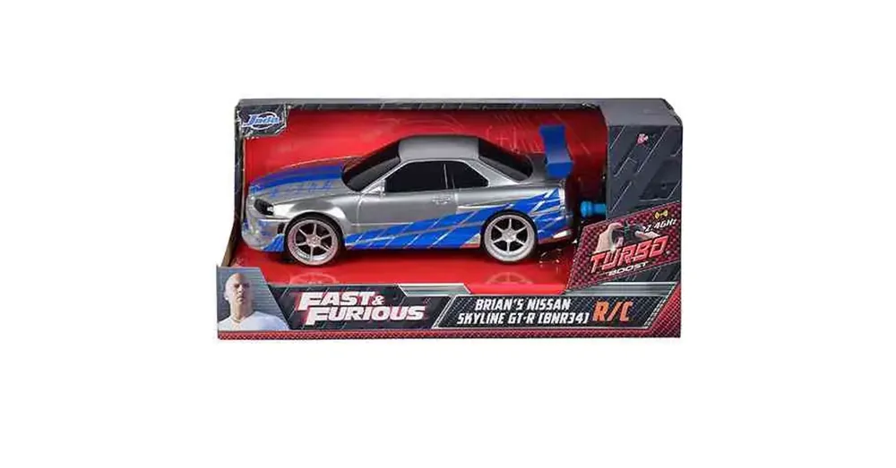 Alacsony ár Halálos iramban RC Brian‘s Nissan Skyline GT-R (BNR35) távirányítós autó 1/24 – Simba Toys