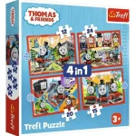 Biztonságos vásárlás Thomas a gőzmozdony 4 az 1-ben puzzle – Trefl