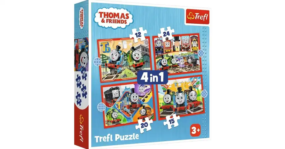 Biztonságos vásárlás Thomas a gőzmozdony 4 az 1-ben puzzle – Trefl