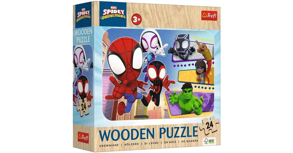 Ne maradj le Spidey és csodálatos barátai 24 db-os fa puzzle – Trefl