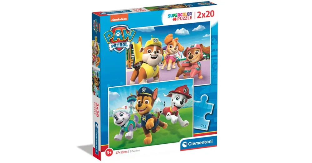 Mancs őrjárat Supercolor 2 az 1-ben 2×20 db-os puzzle – Clementoni Olcsóbb