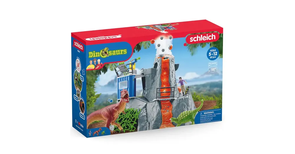 Legjobb ár Schleich A nagy vulkánexpedíció dinoszauruszokkal játékszett (42564)