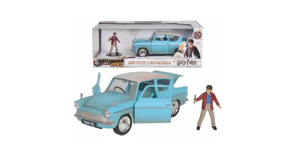 Korlátozott ajánlat Hollywood Rides – Harry Potter 1959 Ford Anglia fém autómodell 1/24 – Simba Toys