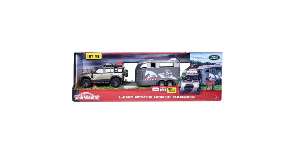 Majorette Land Rover lószállító utánfutóval fénnyel és hanggal – Simba Toys Korlátozott ajánlat