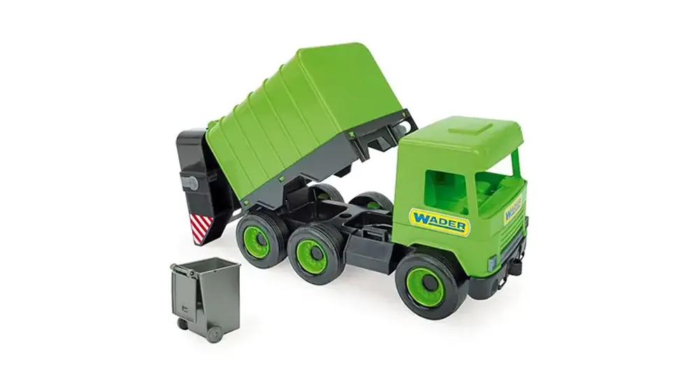 Prémium Middle Truck Kukás autó 43 cm zöld – Wader
