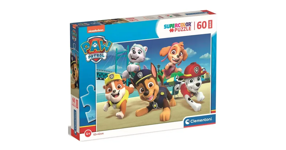 Biztonságos vásárlás Mancs Őrjárat Maxi Super Color Puzzle 60 darabos – Clementoni