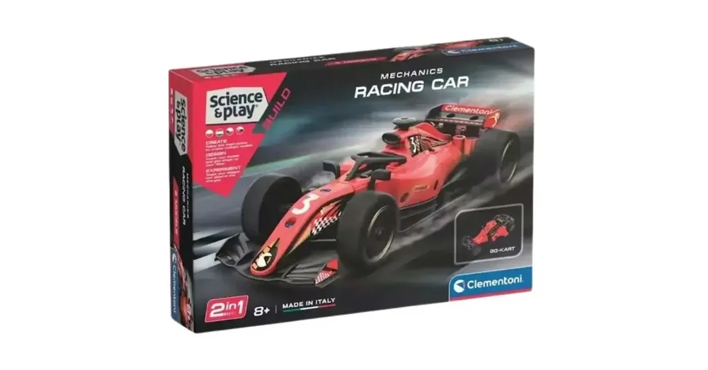 Science Play Mechanikai műhely – Formula 1 versenyautó – Clementoni Kihagyhatatlan ajánlat