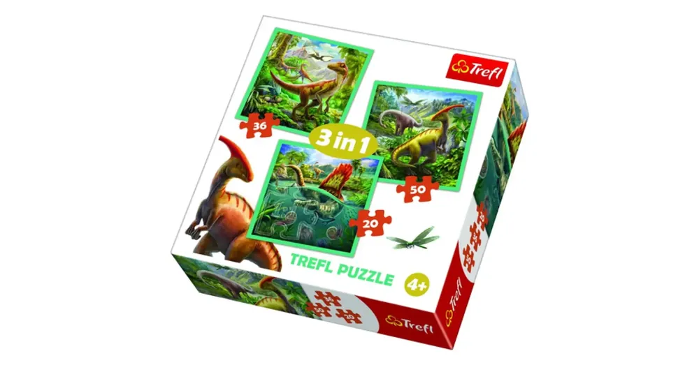 3 az 1-ben dinoszauruszos puzzle szett – Trefl Vedd meg most