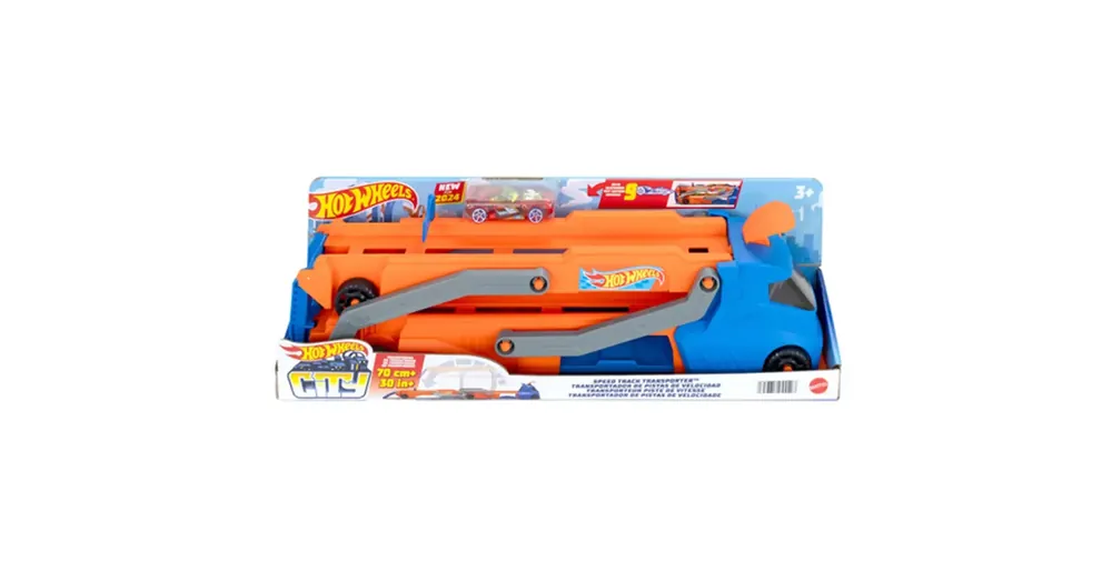 Hot Wheels City Speed Track szállító kamion kisautóval – Mattel Vásárlói kedvenc