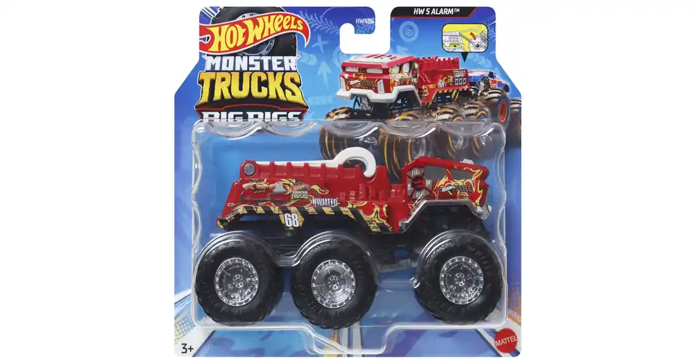 Hot Wheels Monster Trucks Big Rigs HW 5 Alarm hatkerekű járgány 1 64 – Mattel Biztonságos fizetés