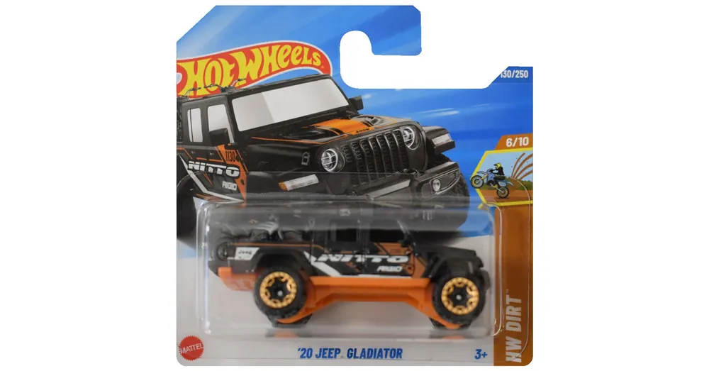 Hot Wheels ’20 Jeep Gladiator fekete-narancssárga kisautó 1/64 – Mattel Ajánlat